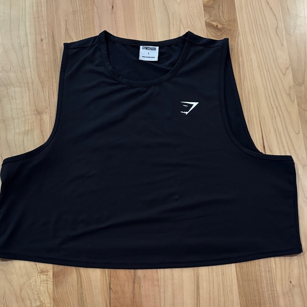 Gymshark Jet Black Sleeveless Top